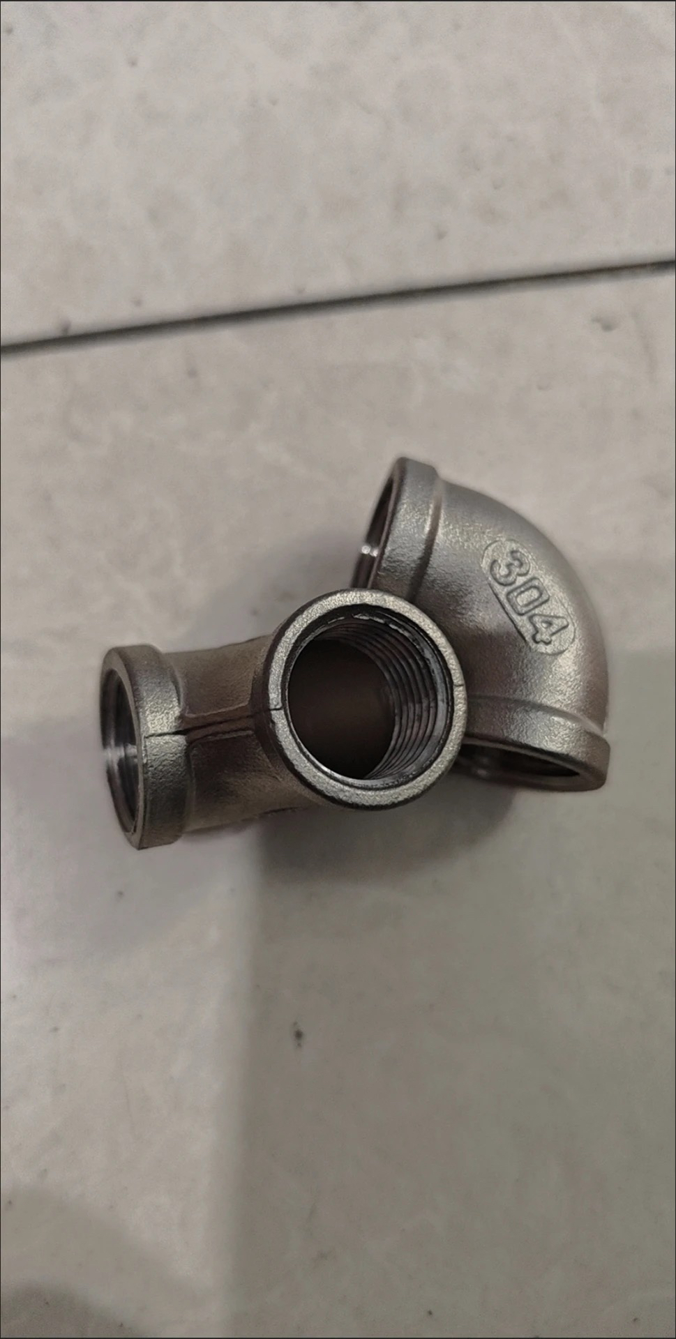 伽隽 304不锈钢弯头(双内丝90°) DN15(4分) 个晒单图