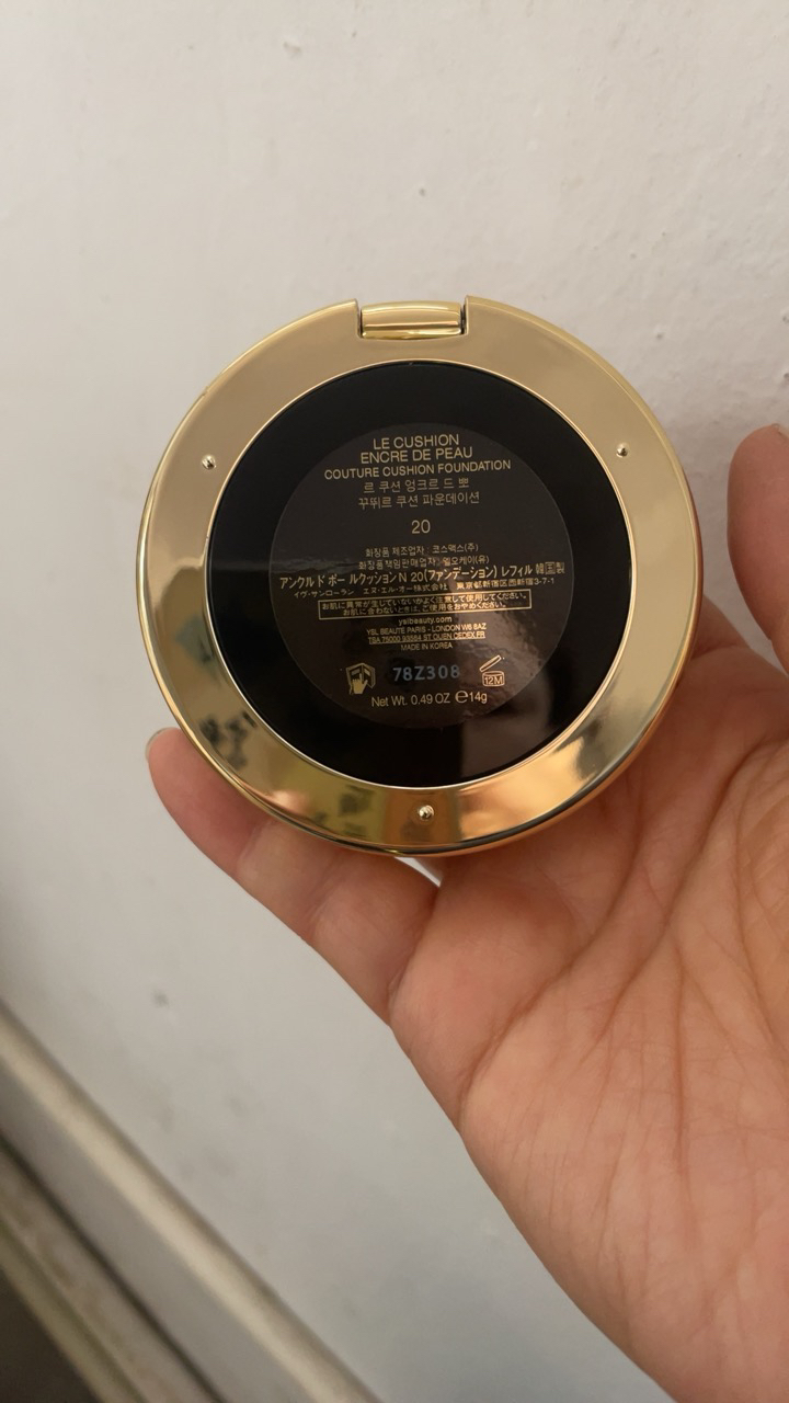 圣罗兰(YSL)持妆遮瑕防晒粉底液遮瑕持久皮气垫14g YSL气垫B20适合自然肤色晒单图
