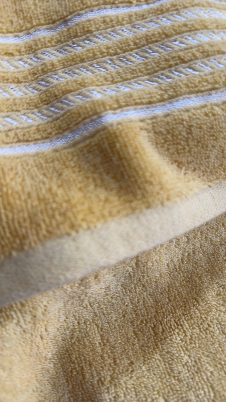 世纪金鹰 纯棉素色缎条毛巾成人毛巾家用毛巾 105g*1 条晒单图