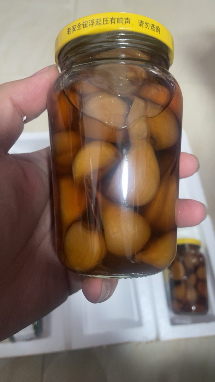 三和四美糖蒜 醋泡蒜头 咸蒜 扬州特产甜蒜下饭菜腌制酱菜 糖醋蒜375g*2瓶晒单图