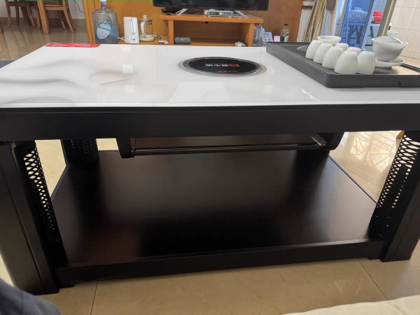 雪中情电暖桌取暖桌电暖炉电烤桌烤火桌茶几一体升降电暖茶几家用客厅长方形烤火炉电炉取暖器电暖器电茶几水晶浮雕1.38米晒单图