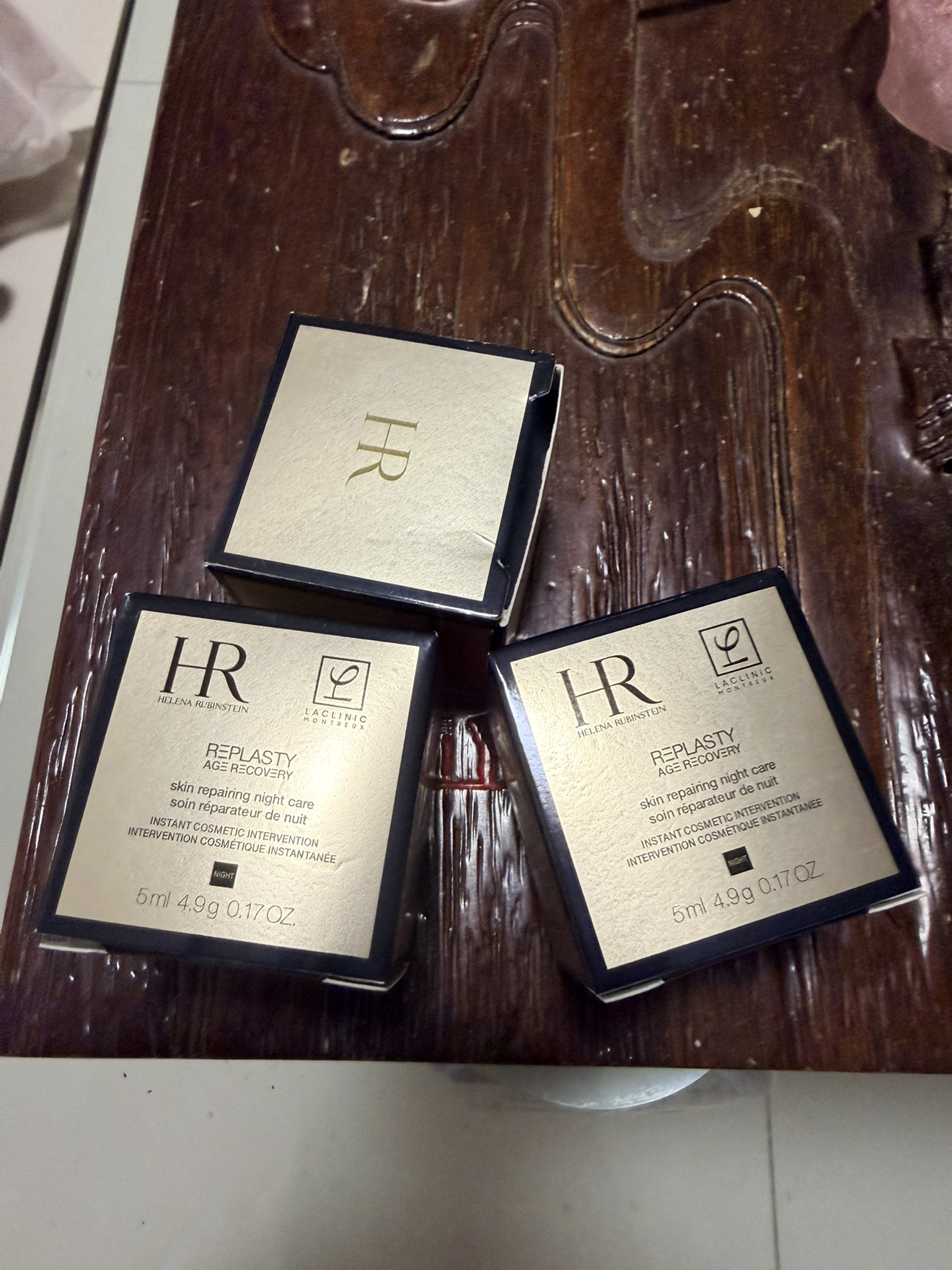 赫莲娜(HR) 黑绷带面霜 玻色因滋润 补水保湿 活颜修护舒缓滋养晚霜 黑绷带5ml*3晒单图