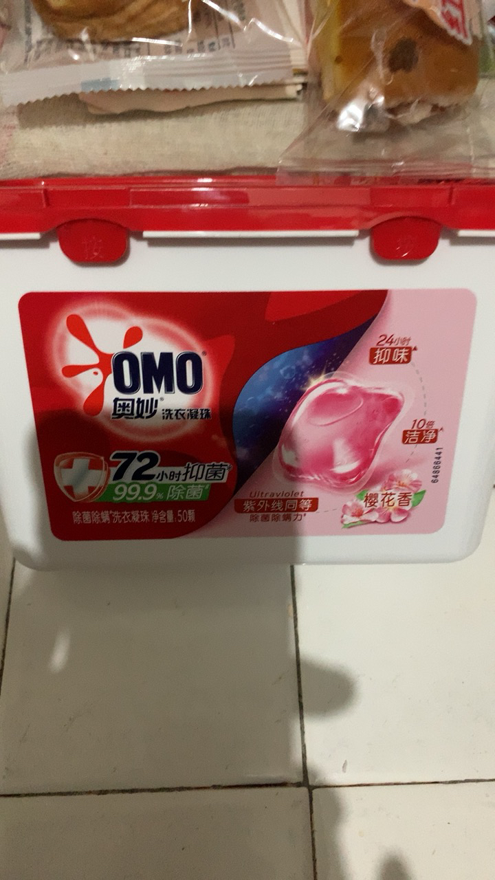 奥妙奥妙洗衣凝珠留香除菌除螨浓缩内衣洗衣液深层洁净-樱花香50颗晒单图