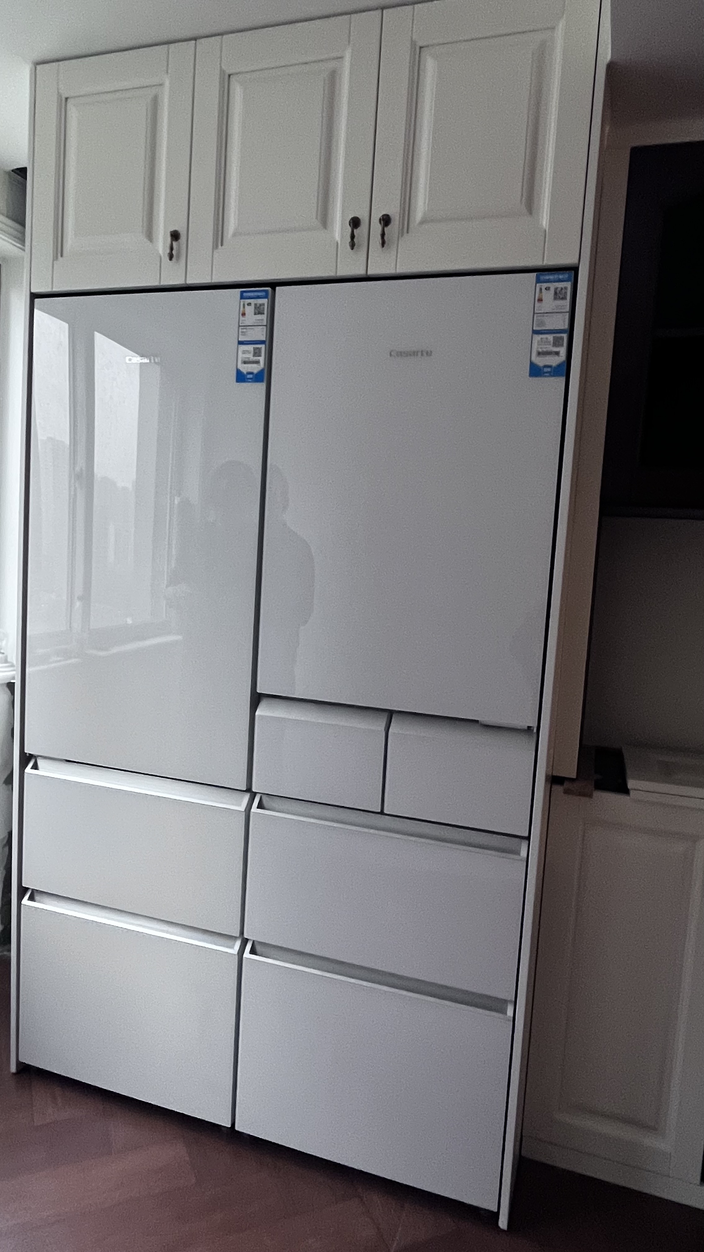 卡萨帝(Casarte)超薄零嵌400升三门冰箱 零距离平嵌 低氧窖藏养鲜 三档变温BCD-400WLCI3M4W1U1晒单图