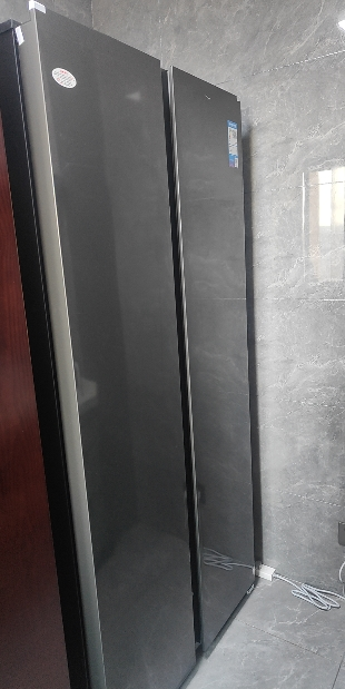 [自营]美的冰箱606L对开门智能双变频一级能效家用超薄电冰箱风冷无霜净味BCD-606WKPM(E)晒单图