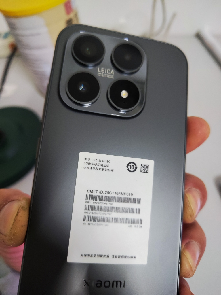 [全新]小米 17 16GB+512GB 黑色 5G 第五代骁龙8至尊版 7000mAh大电池 100W快充 IP68防水 5G手机晒单图