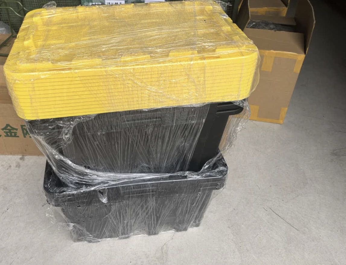 苏宁宜品 SNYP-SNX182 家用工业风车载收纳箱户外工具收纳箱100L(新款黄盖)晒单图