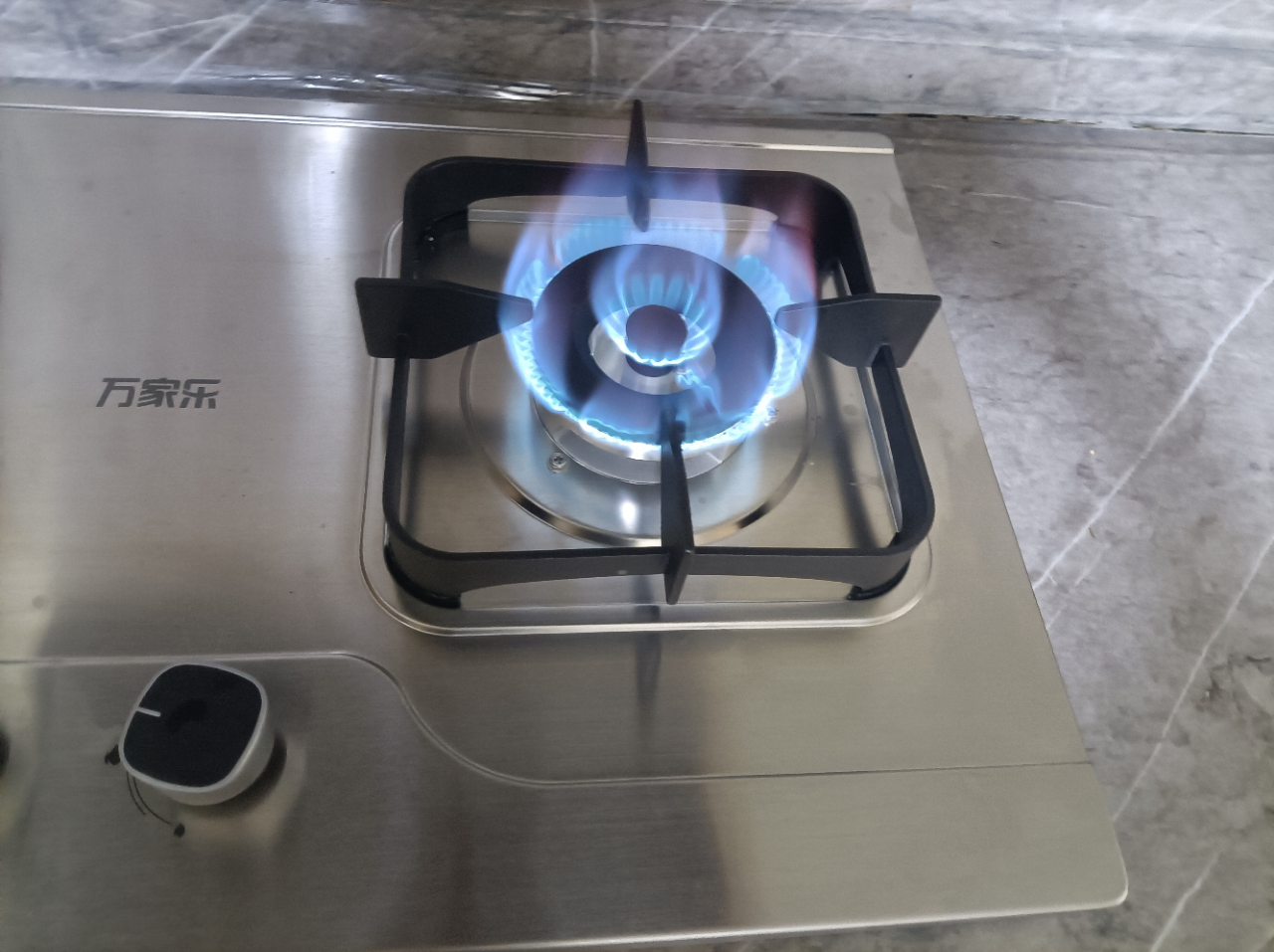 万家乐双高火燃气灶 5.2kW天然气灶不锈钢猛火灶高热效率全进风快速点火燃气灶家用台嵌两用双灶JZT-AY8G天然气晒单图