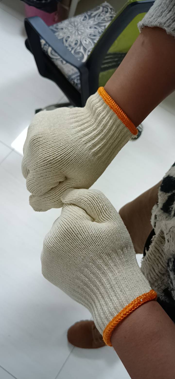 洋蝲蝲 线手套 21支纱 副晒单图