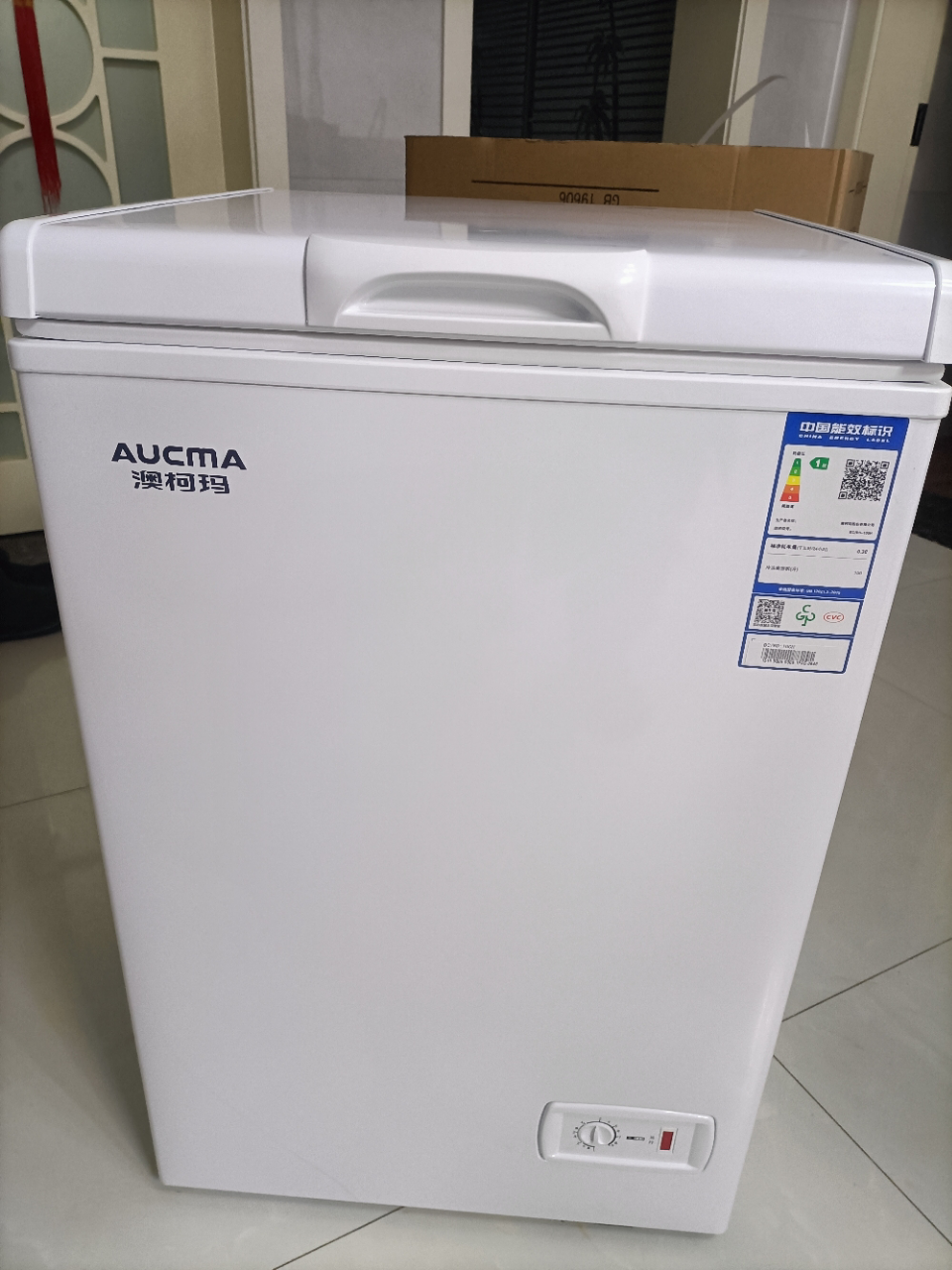 澳柯玛100升冷柜家用小冰柜全冷冻冷藏两用卧式一级单温冷柜冰箱晒单图