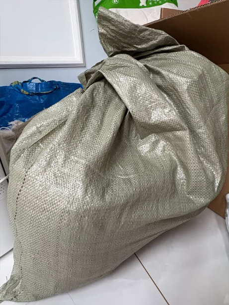 苏宁宜品 SNYP-BZD01 灰绿色编织袋平方50g 50*80cm 10条/包晒单图