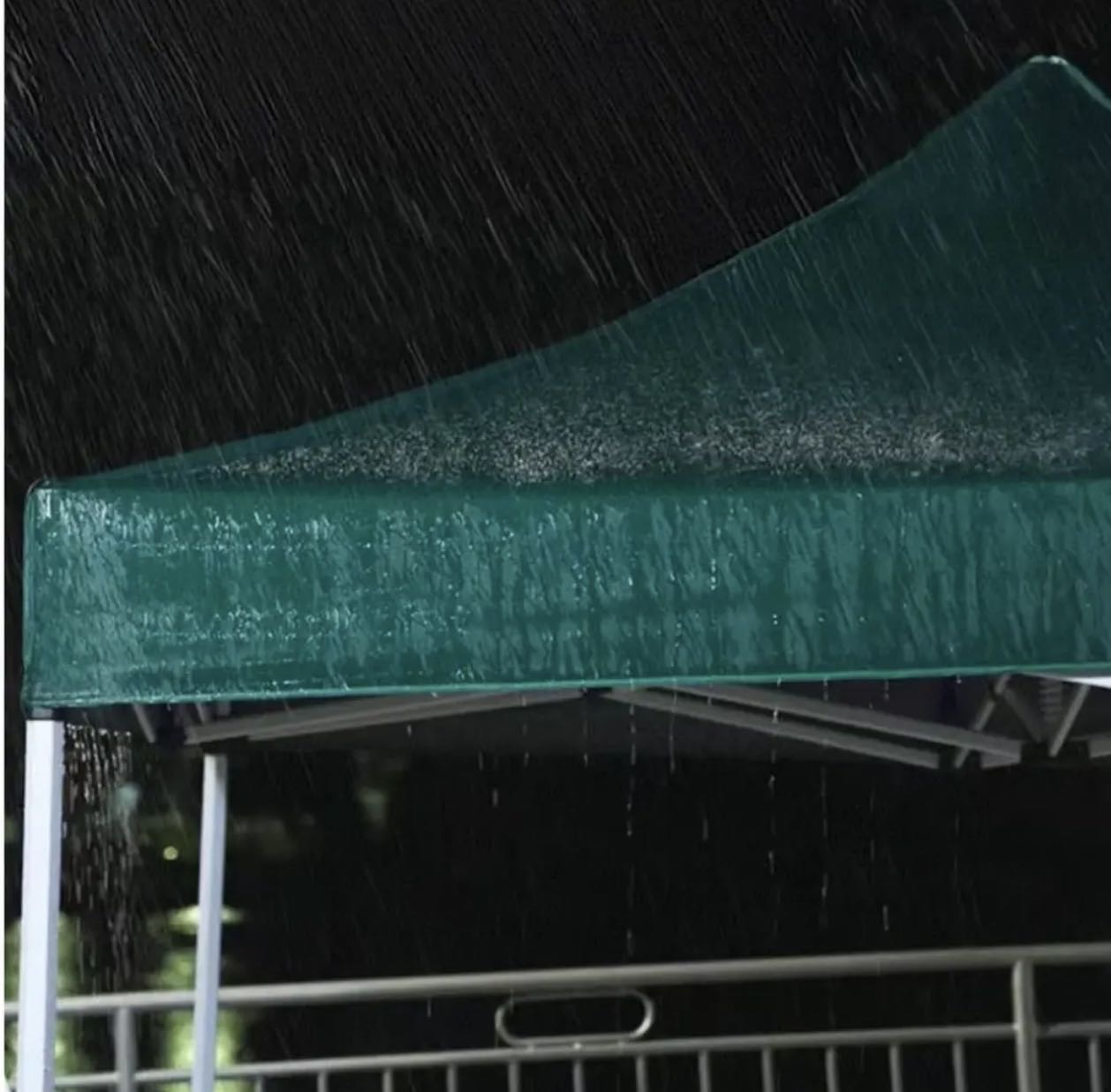 苏宁宜品 SNYP-ZP178 四角户外帐篷折叠式伸缩雨棚特厚 3*3m自动架 绿色晒单图