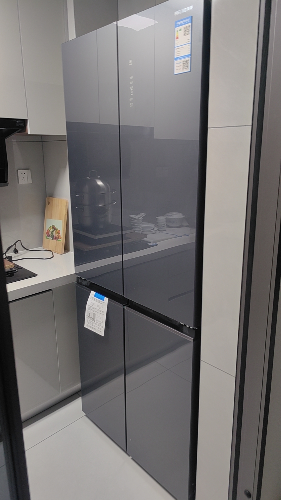 美菱冰箱BCD-456WP9B丝雨灰晒单图