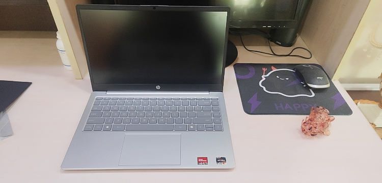 惠普(HP)星Book14-em0352AU笔记本电脑轻薄本14英寸学生网课商务办公窄边框轻薄本(锐龙R5-7520U 16G 512G SSD 全高清屏)月光银 预装Office晒单图