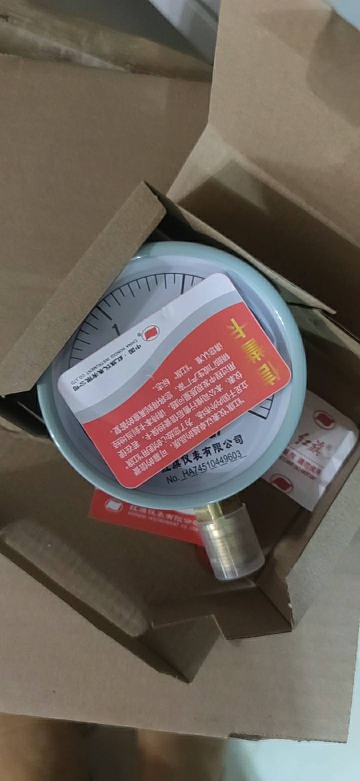 红旗 氧气压力表定制检测款YO100 (压力值需备注)块晒单图