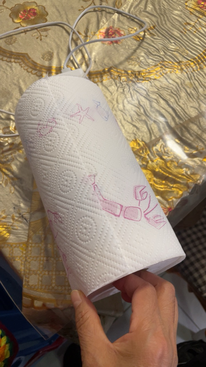 心相印厨房卷纸 厨房用纸 厨房纸巾 厨房吸油纸擦手纸 吸油吸水纸75节*8大卷 4提 *2卷(共8卷)晒单图