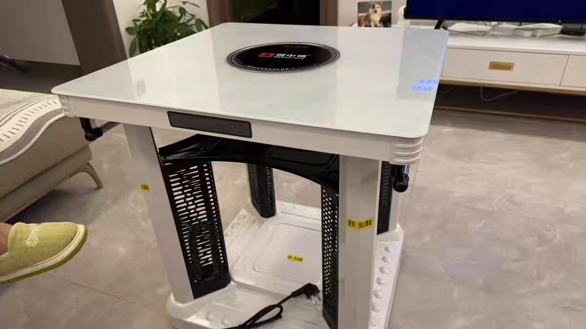 雪中情电暖桌电暖炉家用多功能取暖桌2025新款烤火桌电烤桌正方形客厅电炉电暖炉电烤炉小暖阳白色80晒单图