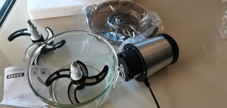 苏泊尔(SUPOR)绞肉机家用电动 不锈钢多能料理机 绞馅机碎肉打肉搅肉机切菜搅拌机JR05S-300(双刀)晒单图