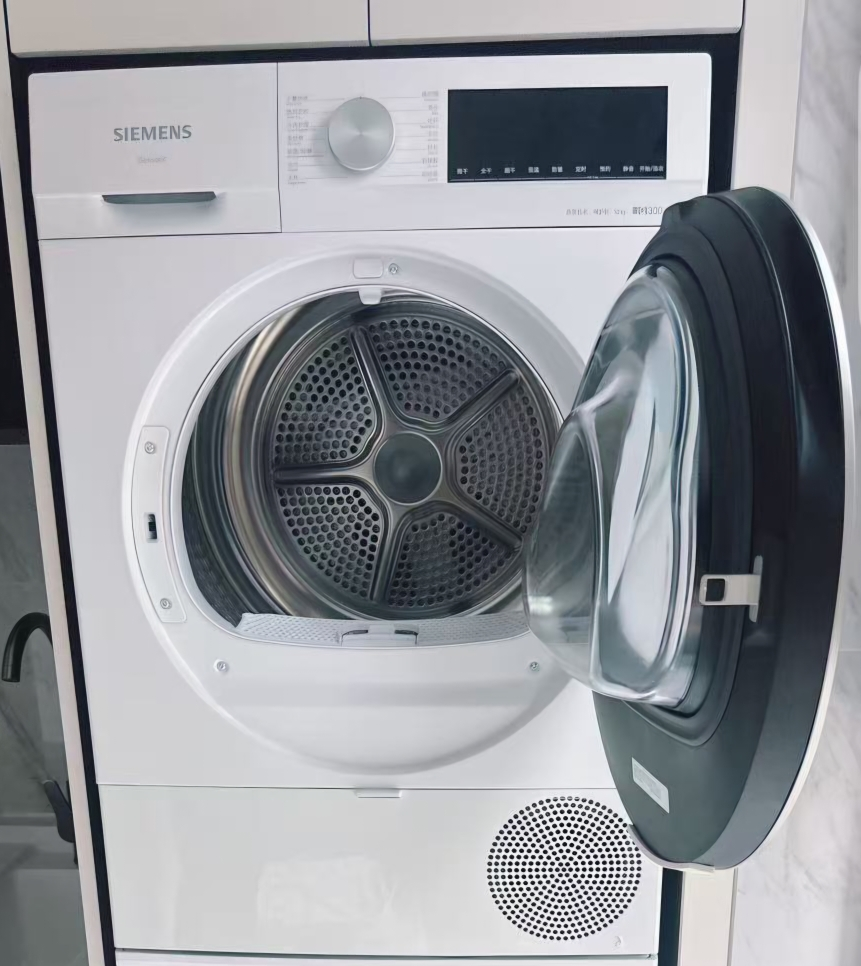 西门子WQ53A2D00W烘干机10千克左开门四口家庭超静音3.5寸显示屏晒单图