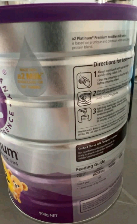 澳洲a2 Platinum 白金版新版 幼儿配方奶粉3段 (1-3岁)900g/罐 新西兰原装进口[效期至27年1月]晒单图