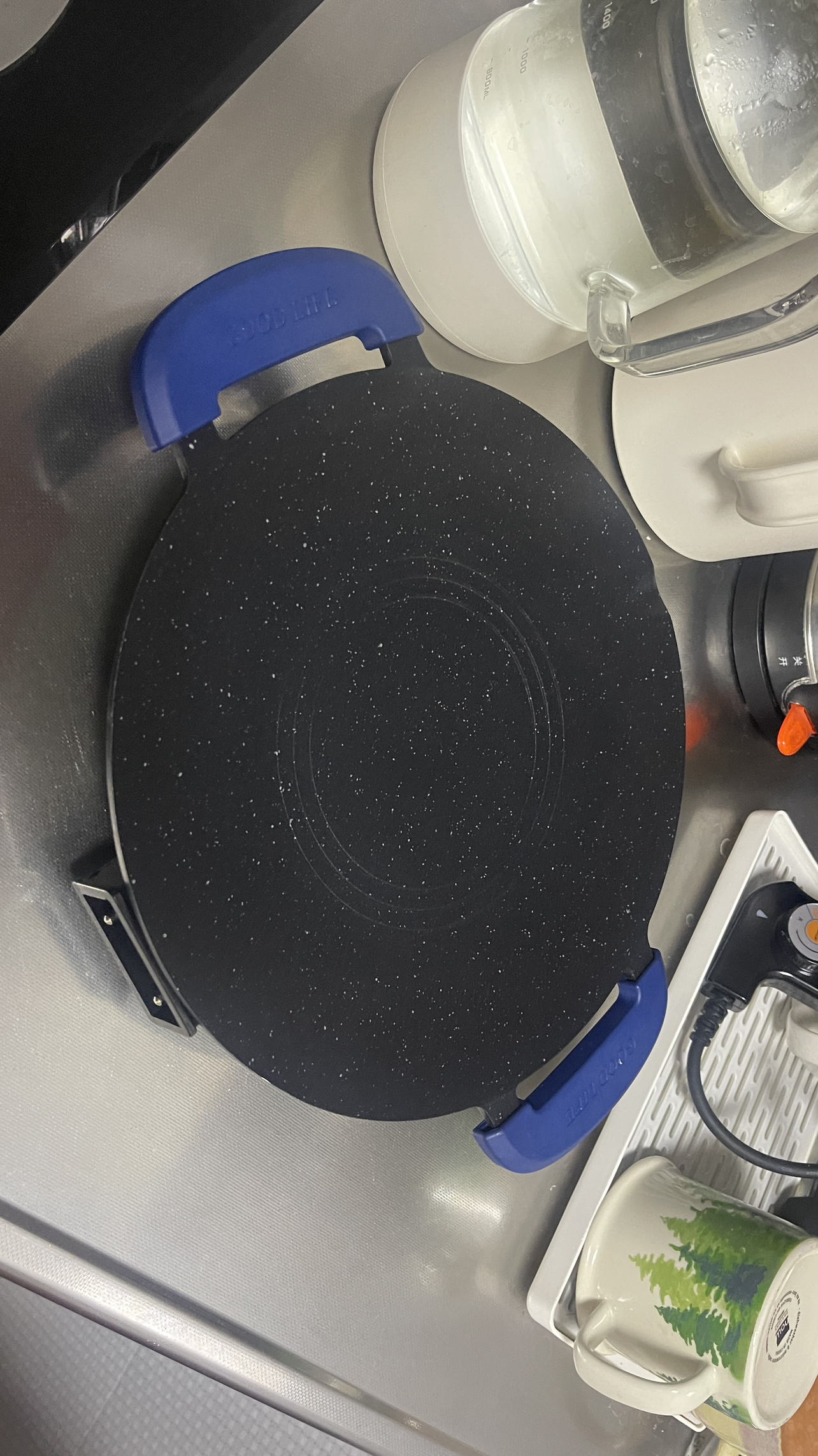 荣事达电烤盘烧烤盘家用多功能烤肉盘圆形烧烤炉煎肉烤肉锅不粘锅RKJ61(30*30尺寸)晒单图