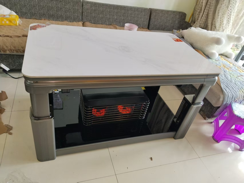 炉旺气电两用取暖桌天然气取暖桌取暖炉长方形升降茶几电暖炉语音电暖桌天然气烤火炉烤火桌家用客厅烤火桌燃气取暖器天然气烤火炉晒单图