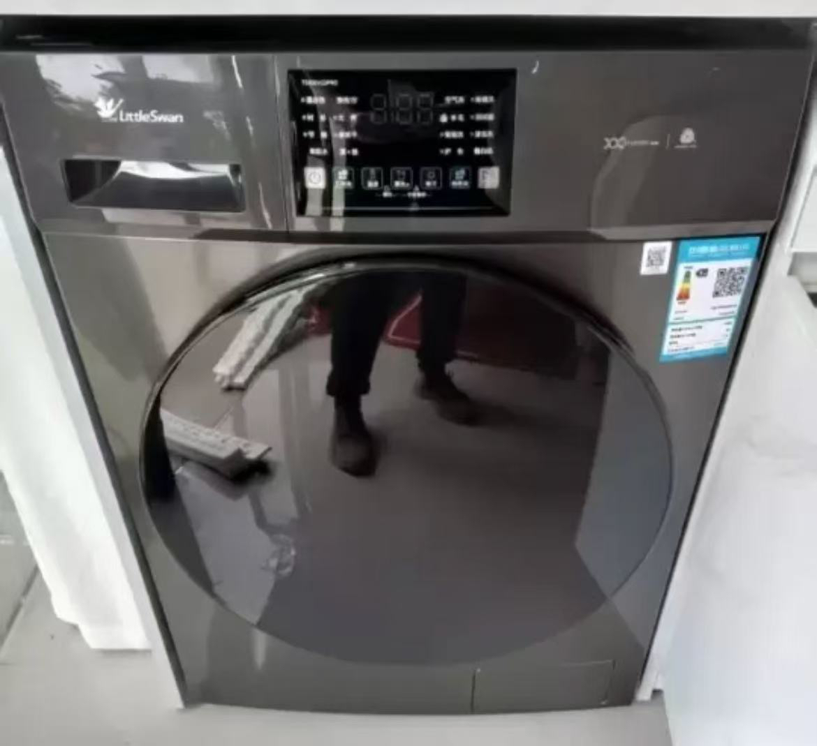 小天鹅(LittleSwan)滚筒洗衣机全自动 带烘干洗烘一体水魔方10公斤以旧换新家电TD10V628T晒单图