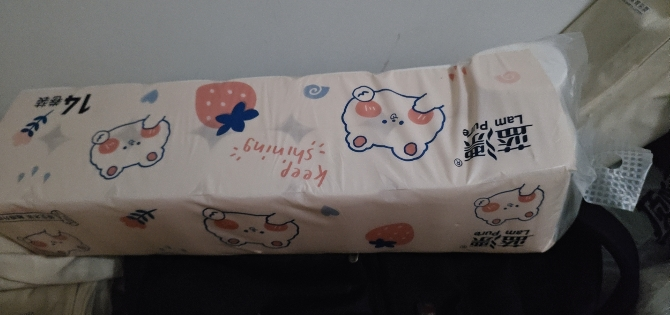 蓝漂本色纸卷纸无芯卷筒纸卫生纸家用厕纸整箱批发实惠装擦手纸巾14卷晒单图