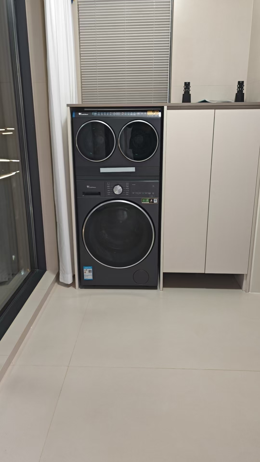 小天鹅(LittleSwan)滚筒洗衣机分区洗迷你小乌梅懒人三筒洗衣机TNDD20-08AIDE+TD10VE00晒单图