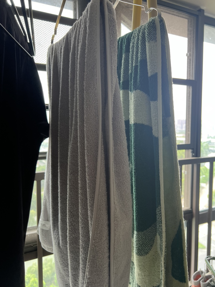 最生活新疆长绒棉浴巾纯棉大毛巾男女儿童成人家用洗澡裹身巾洗脸大浴巾 1条浴巾灰色 最生活晒单图