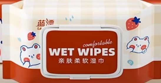 蓝漂 玩偶猫系列亲肤湿巾婴儿 180*140mm*80抽 宝宝手足口擦拭湿巾晒单图