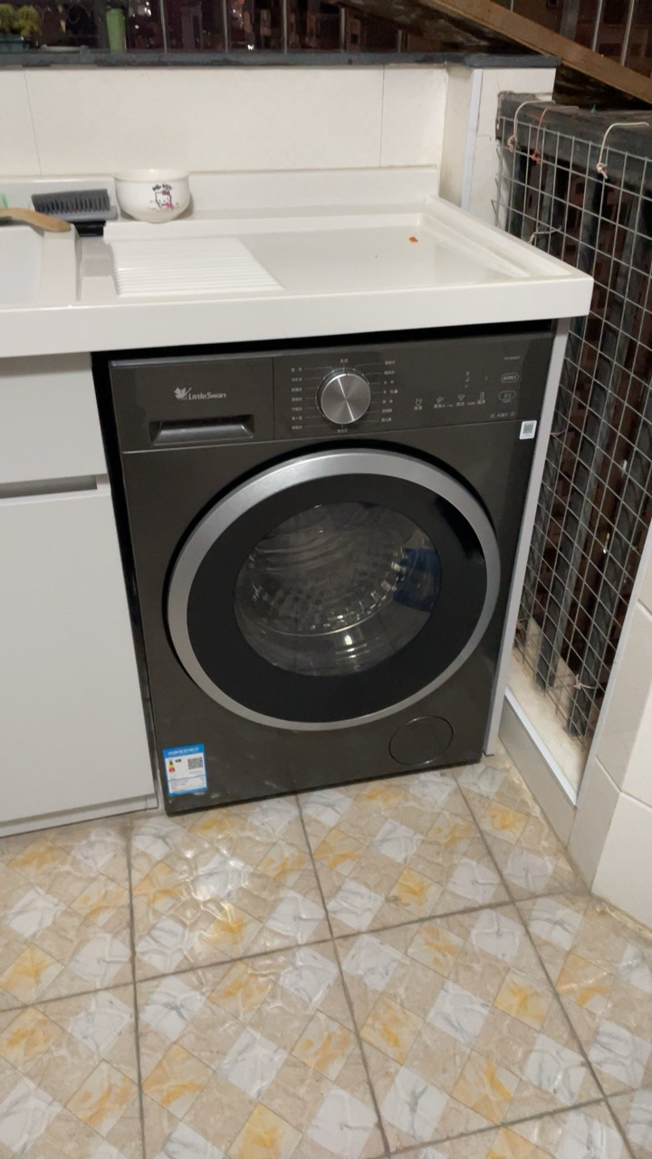 小天鹅滚筒洗衣机全自动10公斤 618水魔方升级 银离子除菌 纯平全嵌 1.28高洗净比除螨洗 TG10V628T晒单图