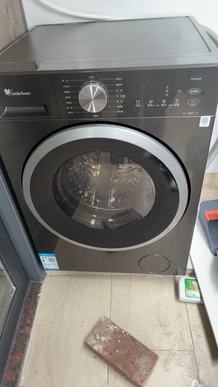 小天鹅(LittleSwan)滚筒洗衣机全自动家用 10公斤大容量 水魔方内衣洗 1.28洗净比 [TG10V628T]晒单图