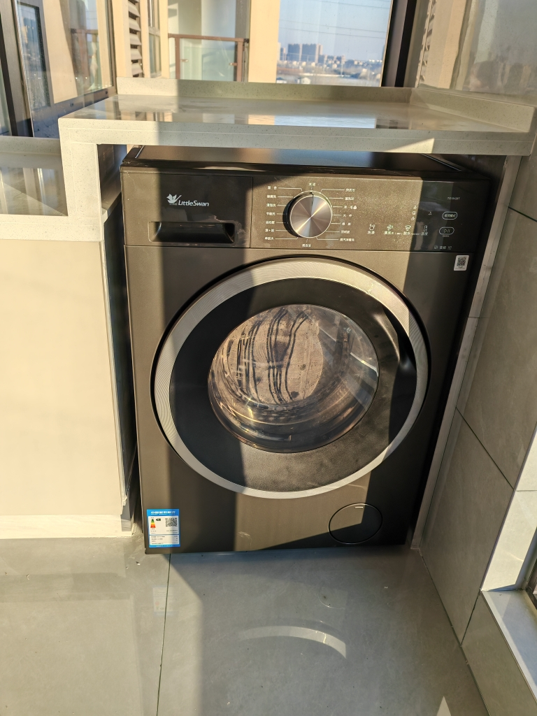 小天鹅(LittleSwan)滚筒洗衣机全自动家用 10KG大容量 超薄 TG10V28T晒单图