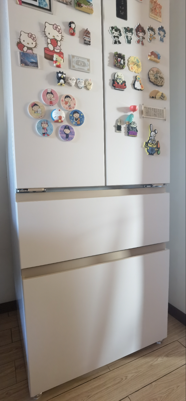 美菱(MeiLing)法式四门多门420升小确杏70cm宽小户型超薄599mm零嵌入式主动除菌独立制冰家用冷藏冷冻冰箱晒单图