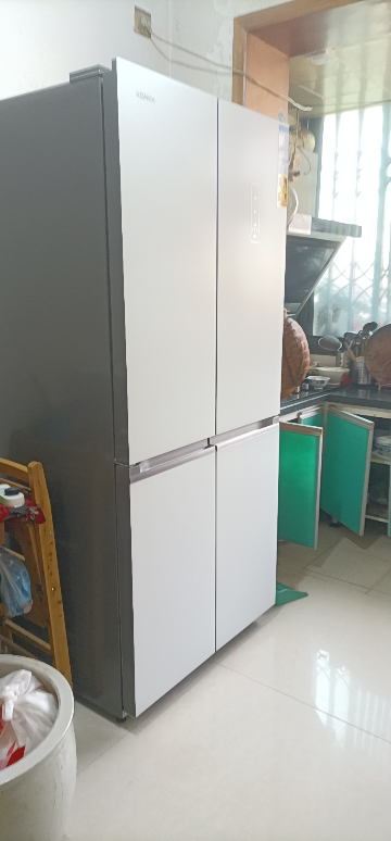 康佳446升超薄平嵌十字一级玻璃家用电冰箱BCD-446WP4CJSM-A晒单图