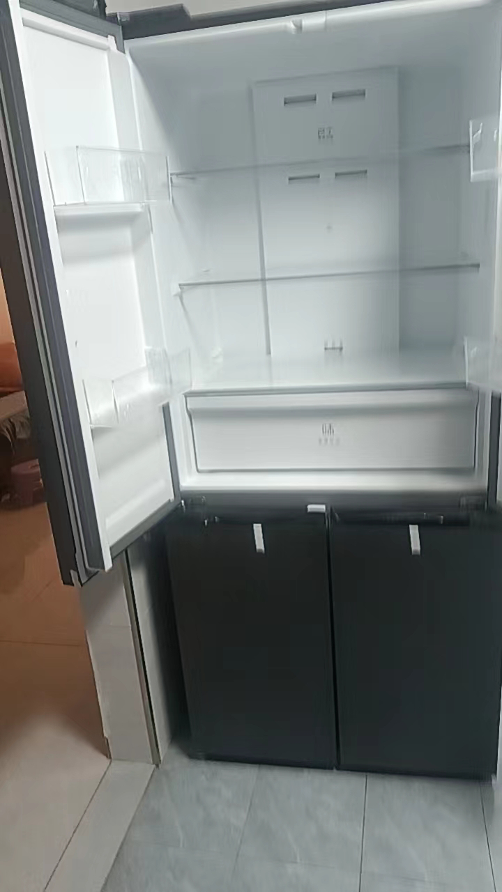 [自营]美的冰箱60cm薄501十字四开门一级变频风冷无霜智能家用大容量电冰箱BCD-501WSPM(Q)炭灰-浮光晒单图