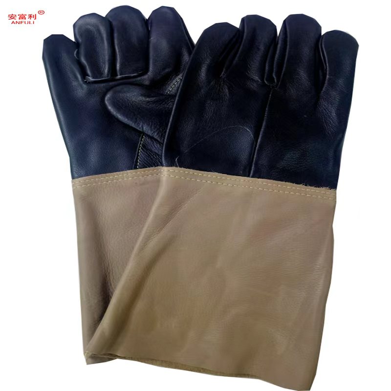 安富利拼色长皮手套 均码/双晒单图