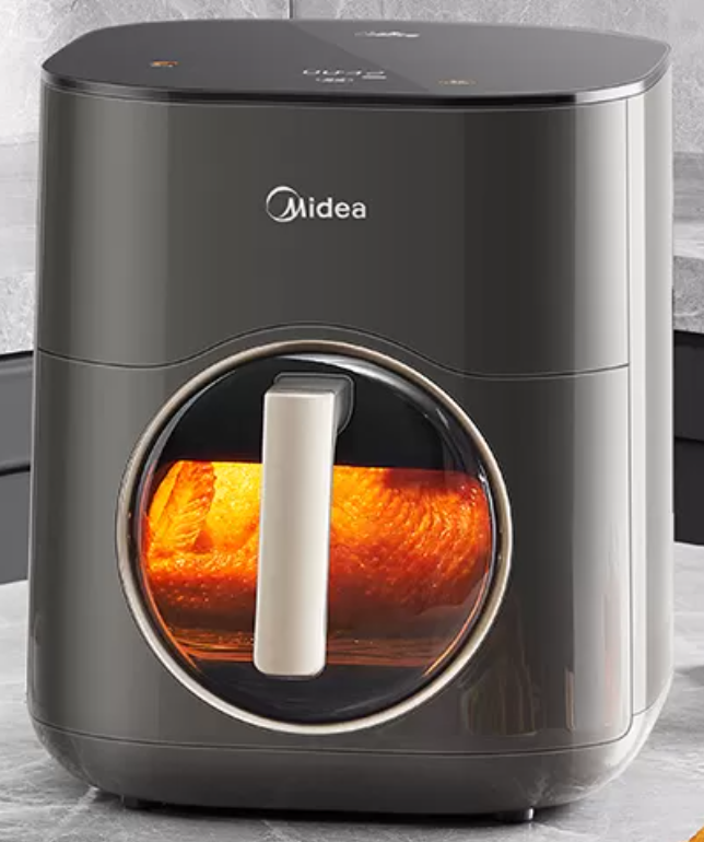 美的(Midea)炎烤空气炸锅 可视窗口 不用翻面 家用大容量低脂无油煎炸不粘大功率炸烤箱炸烤炸一体炸锅KZC6053晒单图