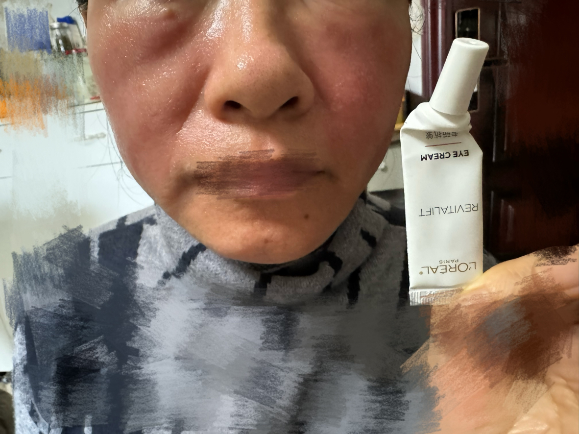 欧莱雅(L'OREAL)复颜专研抗皱紧致眼霜7.5ml 淡化细纹 提拉紧致 滋养修护晒单图