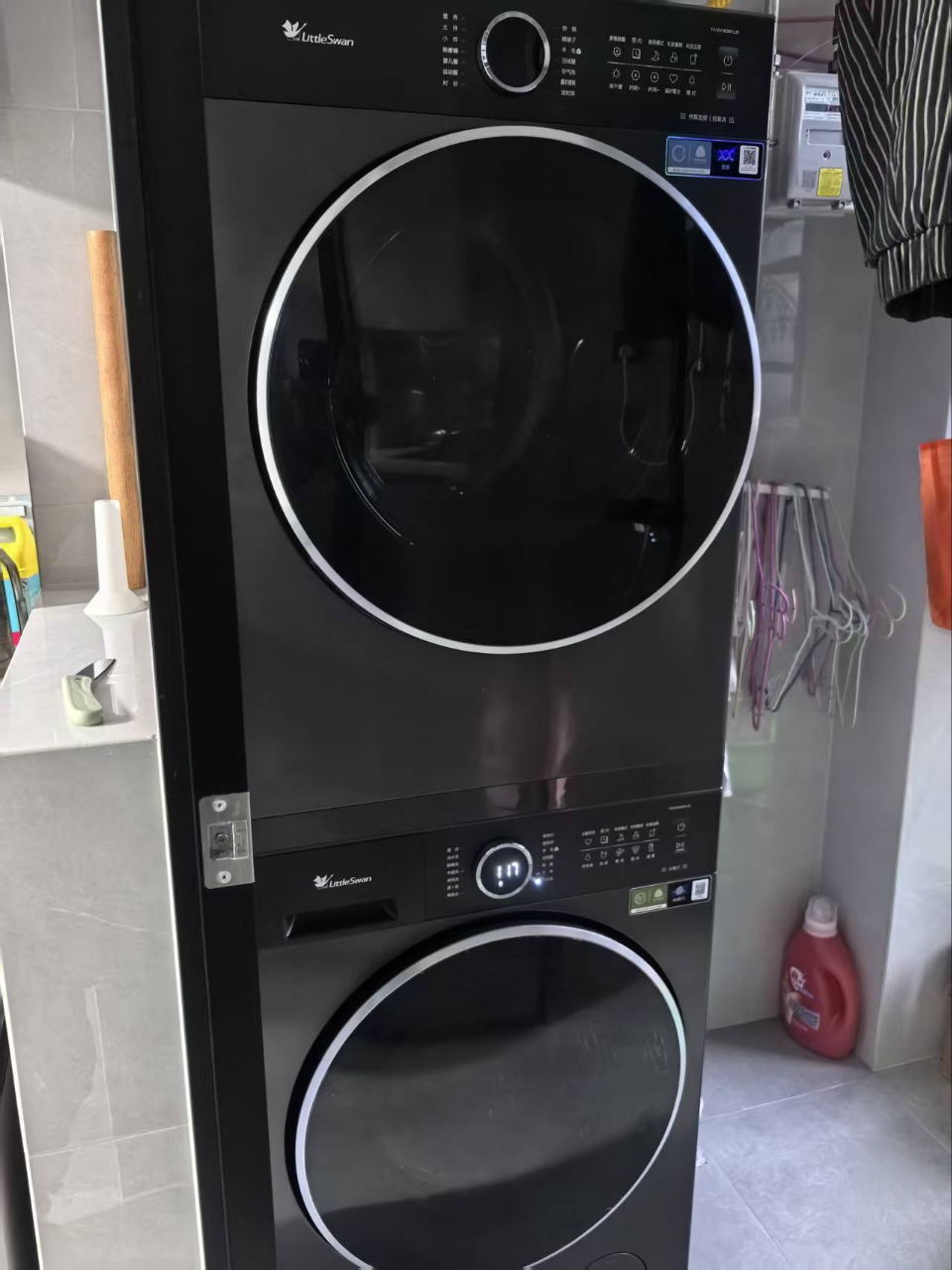 小天鹅 水魔方洗烘套装 变频热泵烘干机 纯平自由嵌 智能投放 TG10V628PLUS+TH10VH628PLUS晒单图