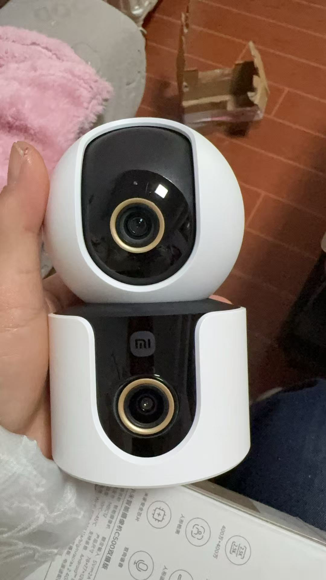 小米(MI)摄像头C500双摄版 米家智能摄像机双400W高清像素手机远程监控器家用360度夜视全景婴儿看护器小孩宠物晒单图