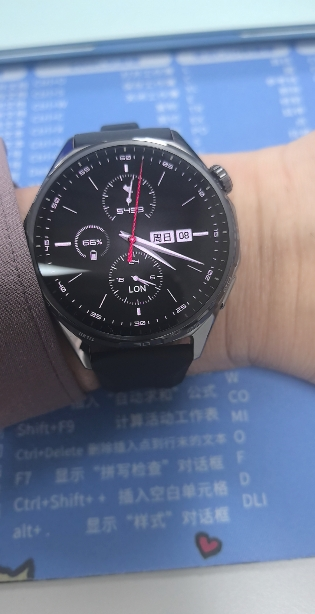 [智能手表]HUAWEI WATCH GT6 (ATM-B19) 46mm 黑色氟橡胶表带 雅丹黑晒单图