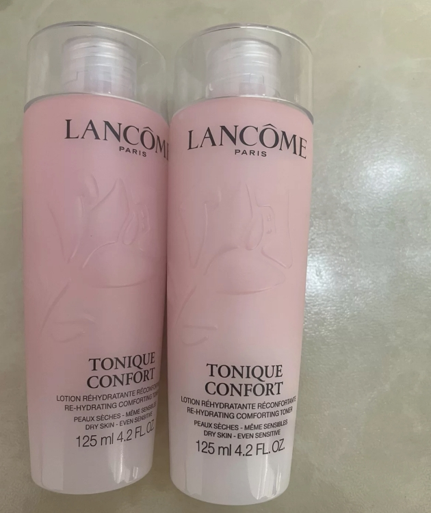 LANCÔME 兰蔻 玫瑰露清滢柔肤粉水 爽肤水125ml 干皮真爱补水保湿大粉水125ML两瓶晒单图