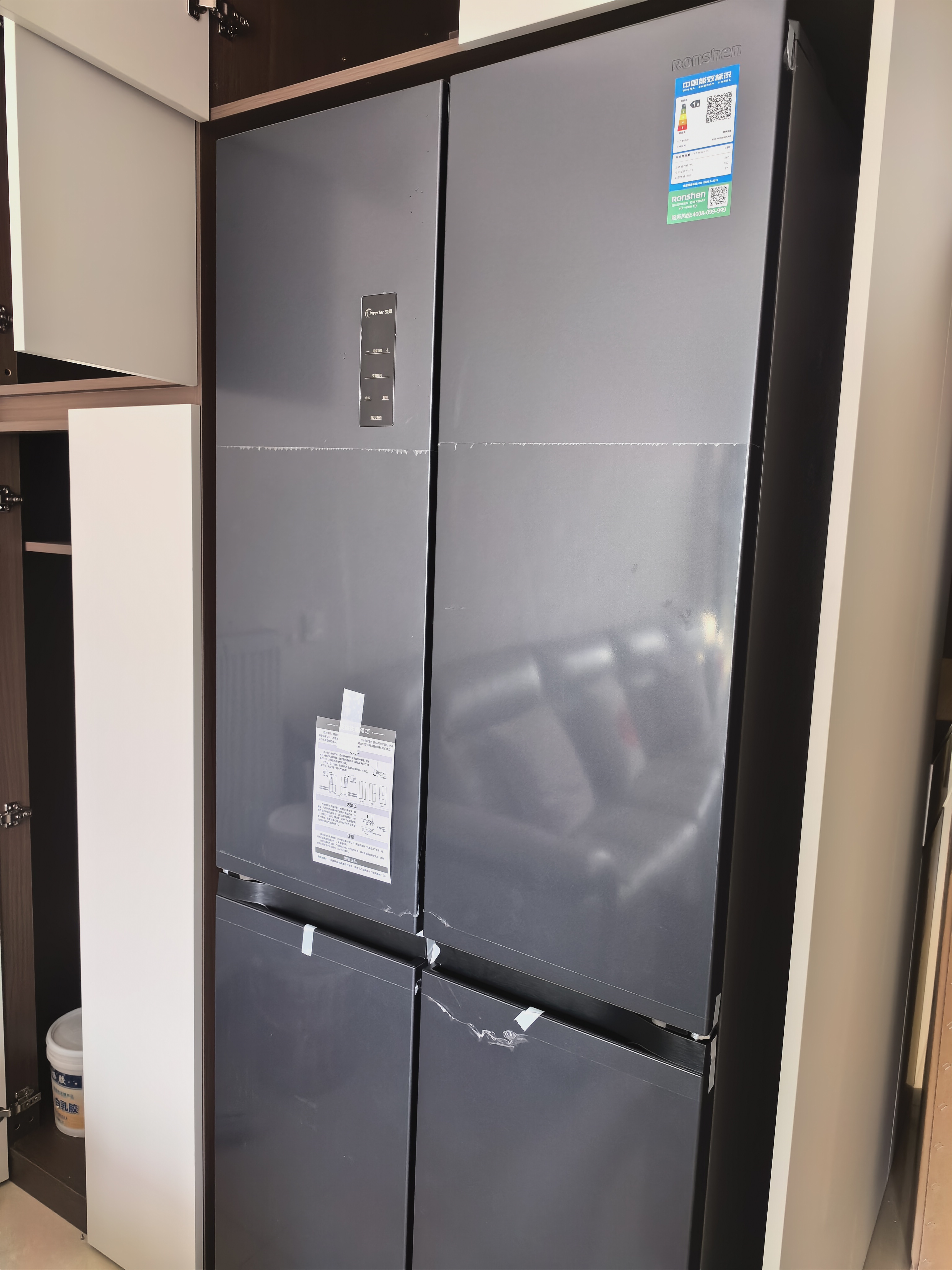 容声[437升级款]459升十字对开四开门超薄嵌入式电冰箱一级能效底部散热 风冷无霜节能 BCD-459E30CZLAD晒单图