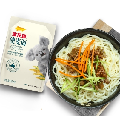 金龙鱼澳大利亚麦芯小麦粉650G 家用饺子面条包子馒头馄饨专用面粉晒单图