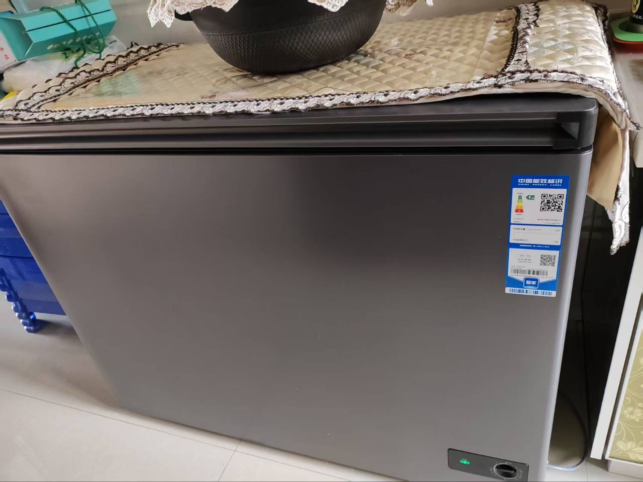 海尔(Haier)冰柜家用308升小冰箱小型冷柜冷藏冷冻大容量家用商用两用卧式冷柜-35度超低温保鲜晒单图