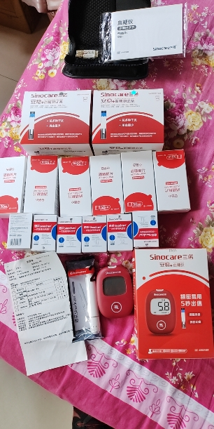 三诺血糖测试仪家用精准全自动测血糖的仪器试纸试条安稳+测量仪300支套装(试纸为150支大盒装*2)晒单图