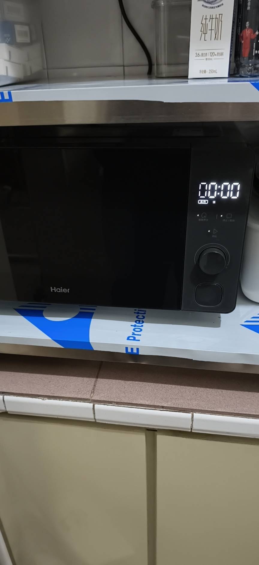 海尔(Haier)HW-Z20E1S家用多功能微波炉20升大容量触摸操作平板加热晒单图