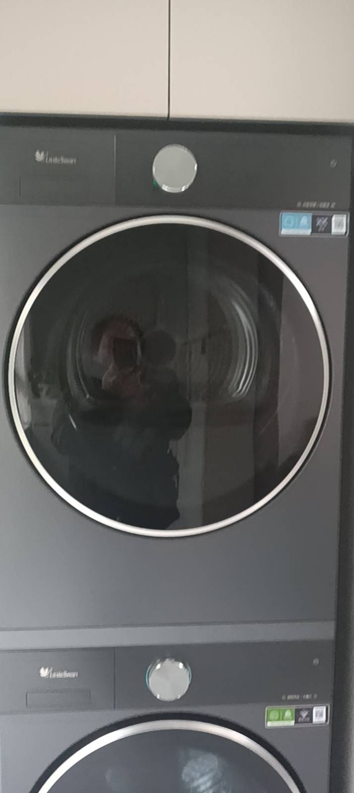 小天鹅TH10H86PRO热泵变频烘干机10千克瑾瑜蓝低噪侧开独嵌两用LED数码屏显示晒单图